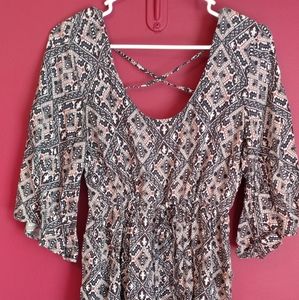 Patterned Mini Dress